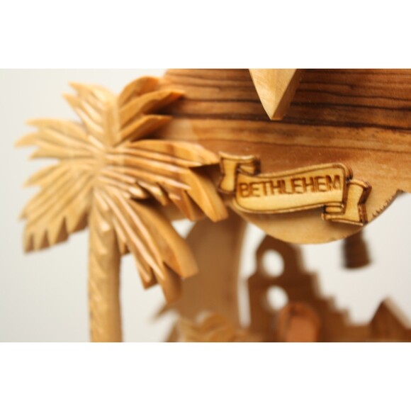 Christmas Nativity Handmade in The Holy Land of Natural Olive Wood - Picture 5 of 7